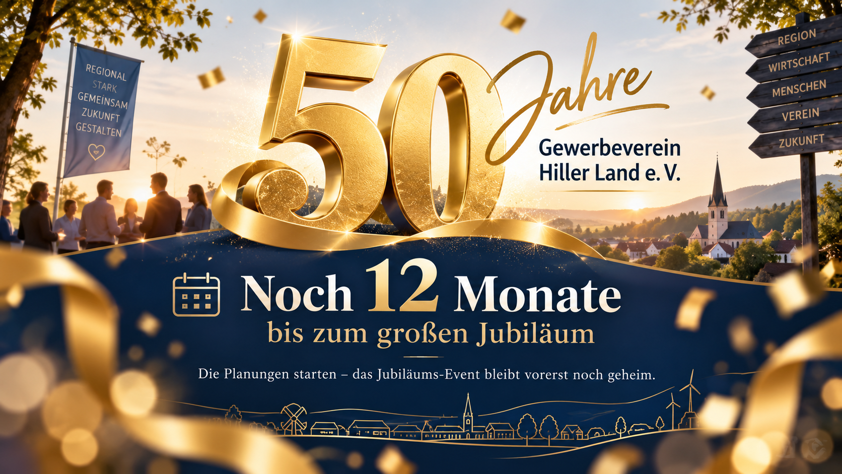 Noch 12 Monate bis zum großen Jubiläum – 50 Jahre Gewerbeverein Hiller Land e. V.!